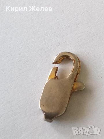 Сребърна карабинка закопчалка 39540, снимка 6 - Колиета, медальони, синджири - 52243471