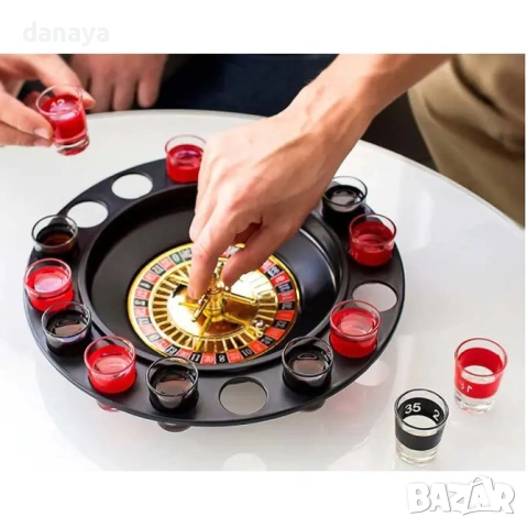 6391 Парти игра рулетка с чашки, 16 шота, снимка 4 - Рулетки - 53283050