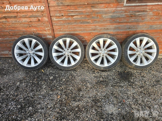 Лети джанти 18" с VW Passat CC с зимни гуми дот 2025 