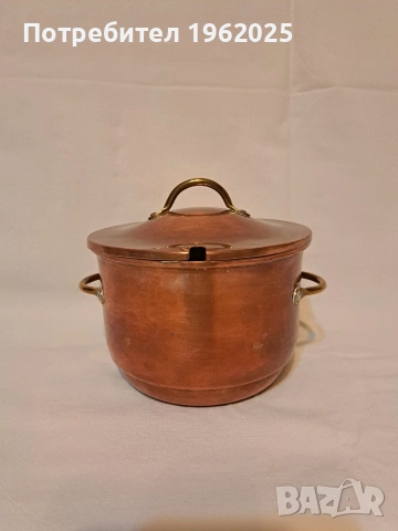 Месингови Тенджера и кутия, снимка 2 - Колекции - 53926662