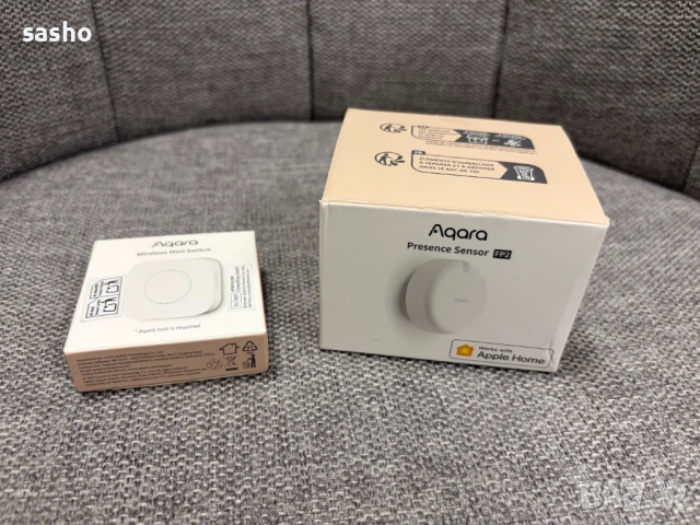 Сензор за присъствие Aqara FP2 + Бутон Aqara Wireless Mini Switch