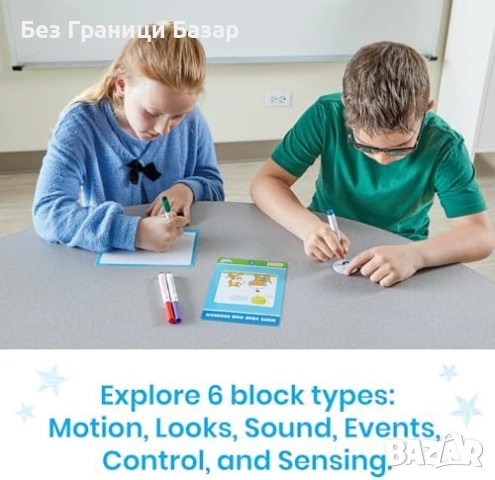 Нов Комплект за програмиране Scratch за деца 8+ – 87 части, 16 задачи, снимка 6 - Образователни игри - 51680831