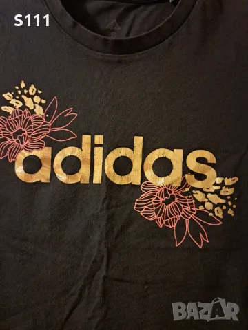 Дамска оригинална тениска Adidas с къс ръкав, размер S, снимка 2 - Тениски - 47882934