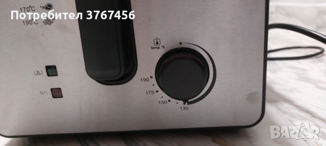 Фритюрник Crown CDF-2516SB, 2.5 л. вместимост, 1600W, снимка 3 - Фритюрници - 54093779