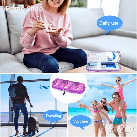 Термочанта за инсулин YOUSHARES – Охлаждащ несесер за медикаменти, снимка 5 - Чанти - 53511648