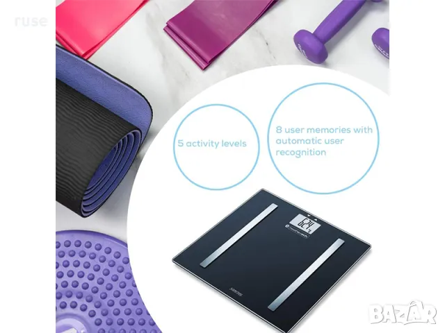 НОВИ! Дигитален Bluetooth kантар Sanitas SBF72 анализатор до 180 кг, снимка 4 - Везни - 49786123