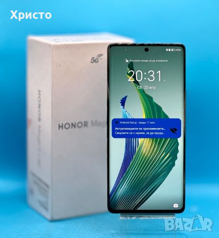 ГАРАНЦИОНЕН!!! Honor Magic 5 Lite, 256GB, 8GB RAM, 5G , снимка 2 - Huawei - 45462108