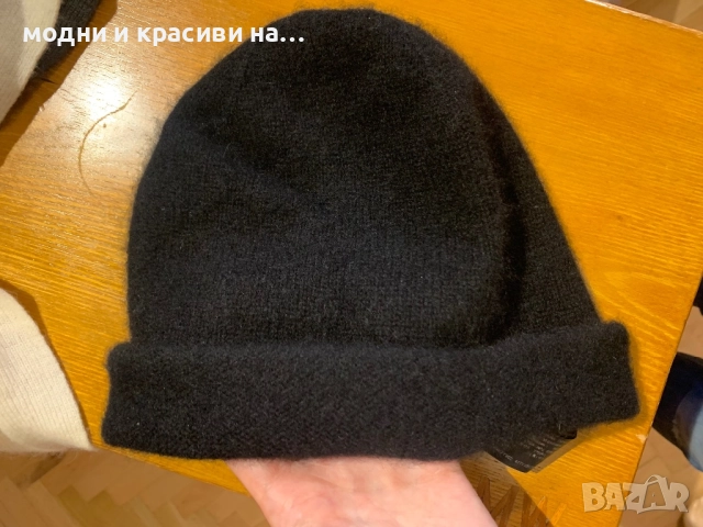Кашмирена шапка Zara, one size, снимка 8 - Шапки - 52950929
