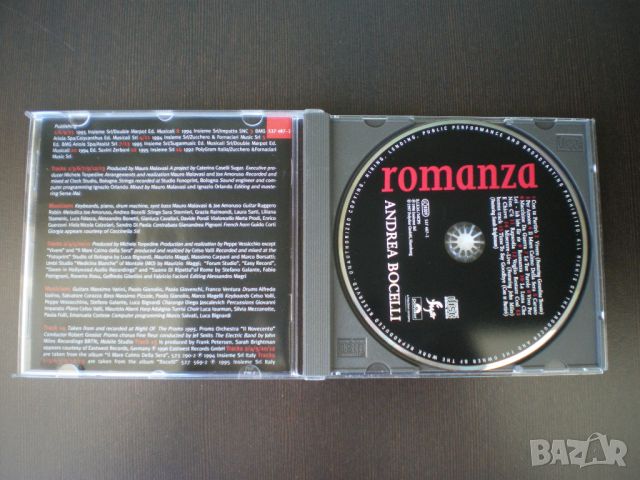 Andrea Bocelli – Romanza 1996 CD, Compilation, снимка 2 - CD дискове - 43007710