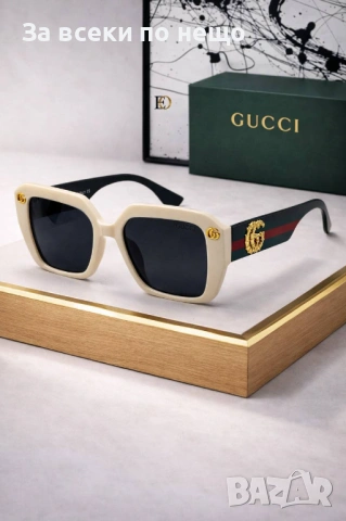 Gucci Слънчеви Очила С UV Защита С Подарък🎁Кутия И Калъф - Различни Цветове Код SK1035, снимка 3 - Слънчеви и диоптрични очила - 53776144