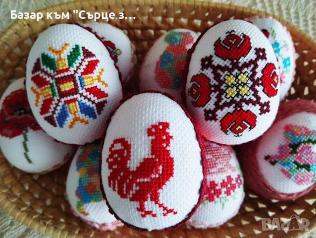 Яйца с бродерии, шевици, Великден, снимка 11 - Декорация за дома - 45088338