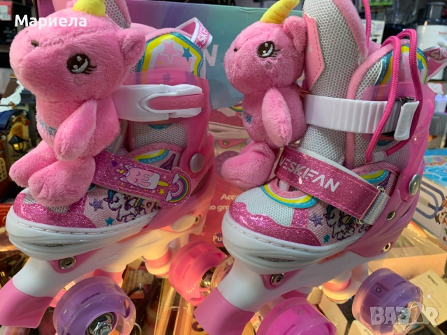 Детски Ролкови Кънки / Розови / Номер 26-29 / С Еднорози, снимка 2 - Други - 52287778