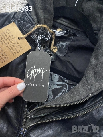 Gipsy, 100% естествена кожа дълго яке, снимка 11 - Якета - 52950839