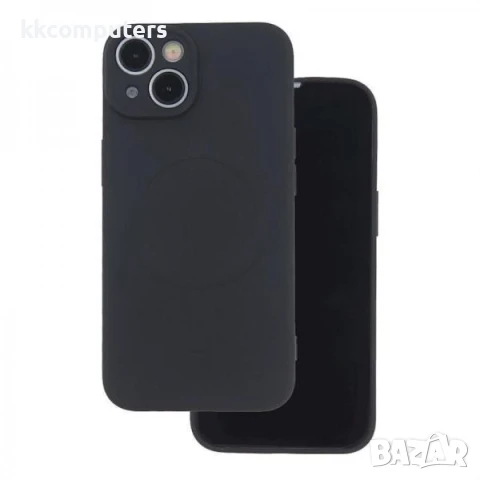 Калъф силикон Soft MagSafe / Черен / за iPhone 15 Pro 6.1 Баркод : 3132219