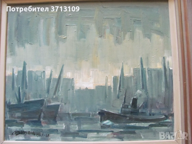 Картина, художник GUNNAR SÖDERMAN (1900-1974) масло, подпис, снимка 2 - Картини - 51513343