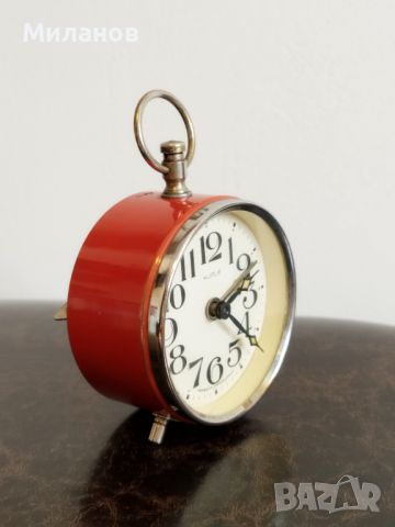 Стар механичен будилник, настолен часовник, снимка 6 - Колекции - 46409458