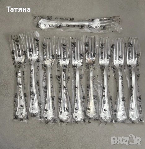 Нови Вилици и лъжици (19 брой) за маса Ecruis Victoria Contours с посребрени покрития / 100 микрона, снимка 2 - Прибори за хранене, готвене и сервиране - 53402523