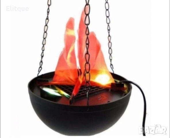Декоративна окачена електрическа камина с реалистичен LED пламък, снимка 6 - Декорация за дома - 52832913