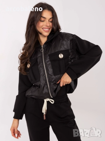 Дамски ежедневен комплект от две части с брошки, 5цвята , снимка 11 - Комплекти - 52860330