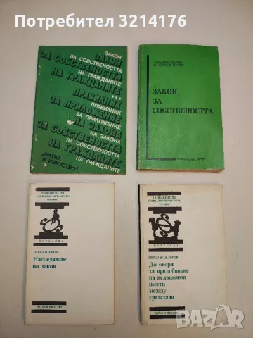 Закон за собствеността на гражданите. Правилник за приложение – Сборник (1989)