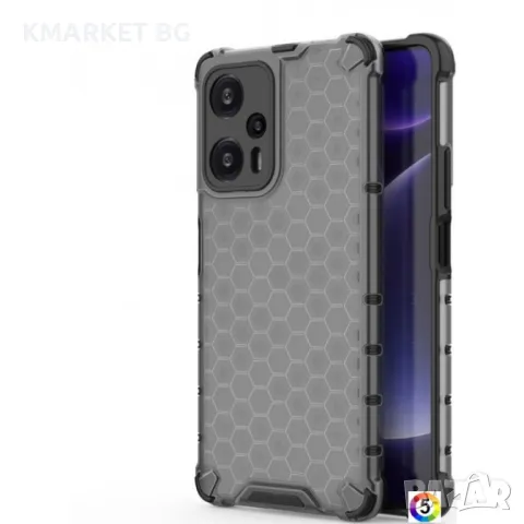 Xiaomi Redmi Note 12S 4G Силиконов Калъф Honeycomb TPU и Протектор, снимка 1 - Калъфи, кейсове - 48823438