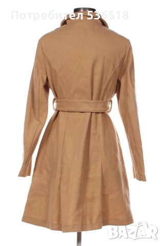 Дамско преходно палто цвят камел - Shein, снимка 2 - Палта, манта - 52485242
