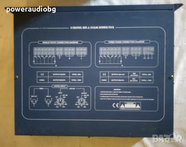 Шестканален димер ShowTec D-Pack 6  - 6 по 20A, снимка 8 - Други - 52916153