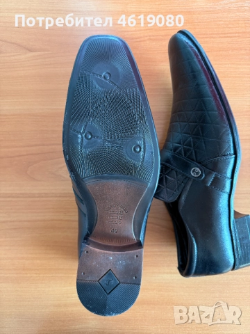 Мъжки официални обувки – естествена кожа, номер 40, снимка 4 - Официални обувки - 52056544