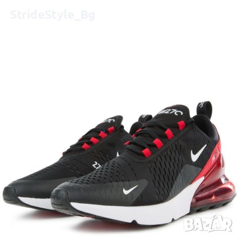 ПРОМО!!! Nike Air Max 270 Black/White/Red , снимка 7 - Маратонки - 45927111