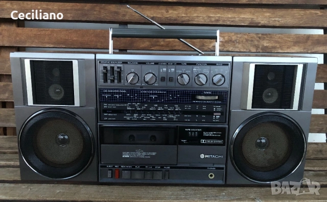Радиокасетофон HITACHI TRK 9100E, снимка 11 - Радиокасетофони, транзистори - 53288830