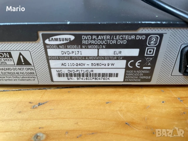 SAMSUNG DVD-P171, снимка 4 - Други - 50496999