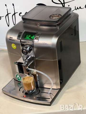 Кафемашина кафе автомат Saeco syntia cappuccino с гаранция, снимка 4 - Кафемашини - 44984698