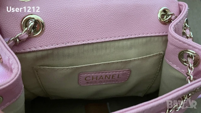 Chanel дамска раница естествена кожа , снимка 6 - Чанти - 50908864