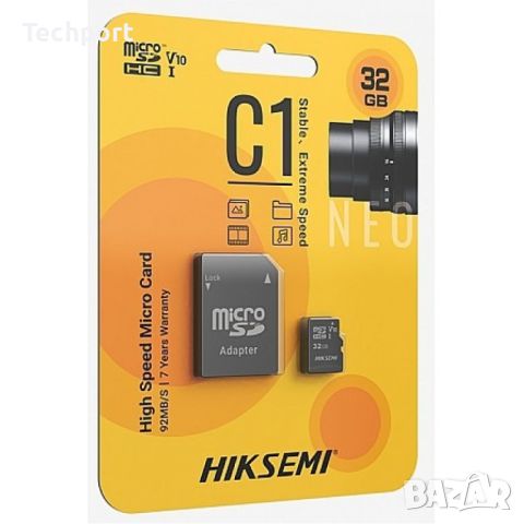 Карта памет 32GB HIKSEMI microSDHC, снимка 1 - Карти памет - 45820108