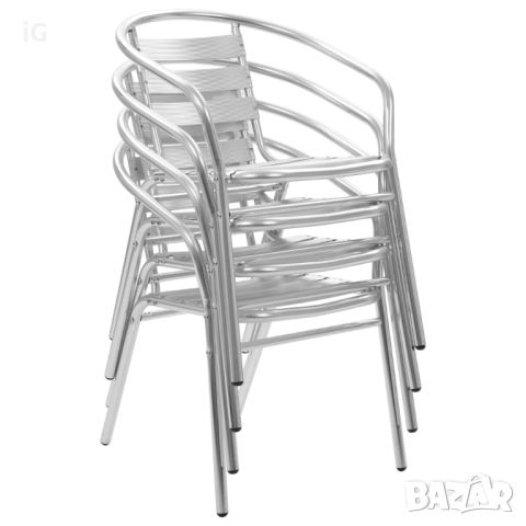Ауминиев стол - градински стол - бистро стол за заведение, снимка 13 - Градински мебели, декорация  - 46352399