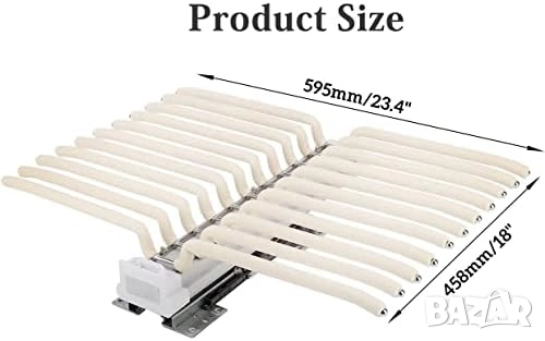 Телескопична Закачалка/ Органайзер за Панталони, изтегляща се, горен монтаж Ybaymy, снимка 3 - Закачалки - 52132245