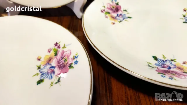 Стар български порцелан чинии , снимка 8 - Антикварни и старинни предмети - 50094155