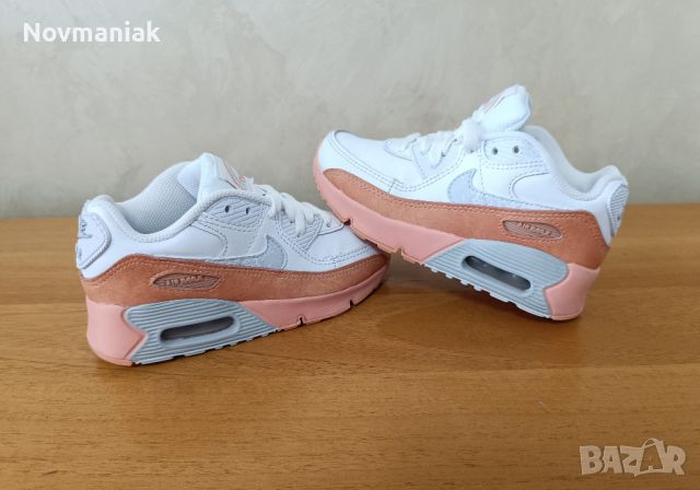 Nike Air Max 90 Leather-Като Нови, снимка 8 - Детски маратонки - 46156191