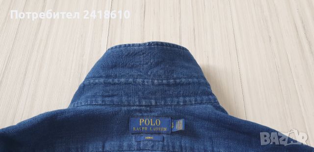 POLO Ralph Lauren Indigo Cotton Mens Size S ОРИГИНАЛ!  Мъжка Риза!, снимка 12 - Ризи - 45671308