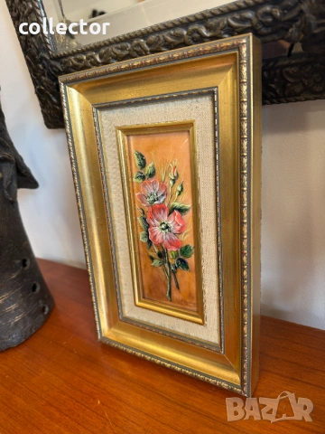 Емайлирана картина Limoges. No7937, снимка 5 - Антикварни и старинни предмети - 53795590