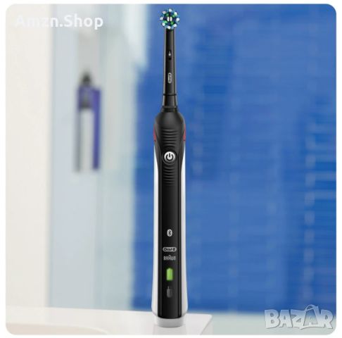 Електрическа четка за зъби Oral-B Smart 4 4500 Black Edition Черна 3 режима 2 глави Bluetooth Таймер, снимка 3 - Други - 45753877