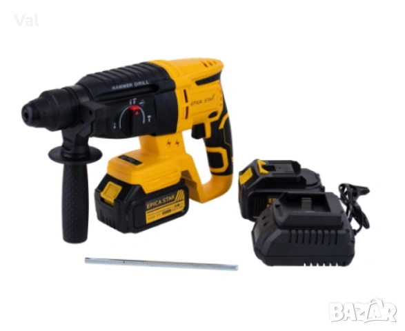 Акумулаторен безчетков литиево-йонен перфоратор, с 2 батерии, 36V, снимка 2 - Перфоратори - 53671553