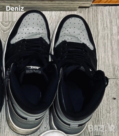 Jordan 1 black grey, снимка 2 - Спортни обувки - 53278809