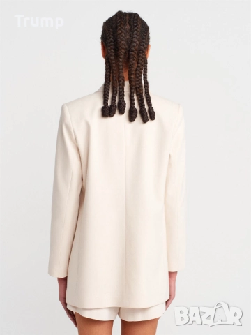 Елегантно сако, цвят екрю, снимка 3 - Сака - 51512479