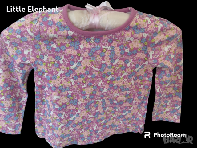 Блузка с дълъг ръкав за 3-4 год мом котки и цветя,колекция"Animals",Англия/нова