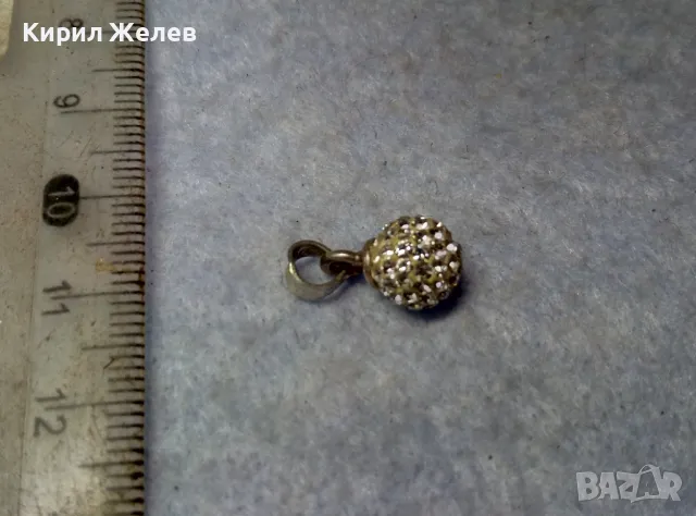 СРЕБЪРНО МЕДАЛЬОНЧЕ АРТ ВИСУЛКА СРЕБРО 925 с БЯЛ ЕМАЙЛ и ИСКРЯЩИ КРИСТАЛЧЕТА 49361, снимка 5 - Колиета, медальони, синджири - 49733883