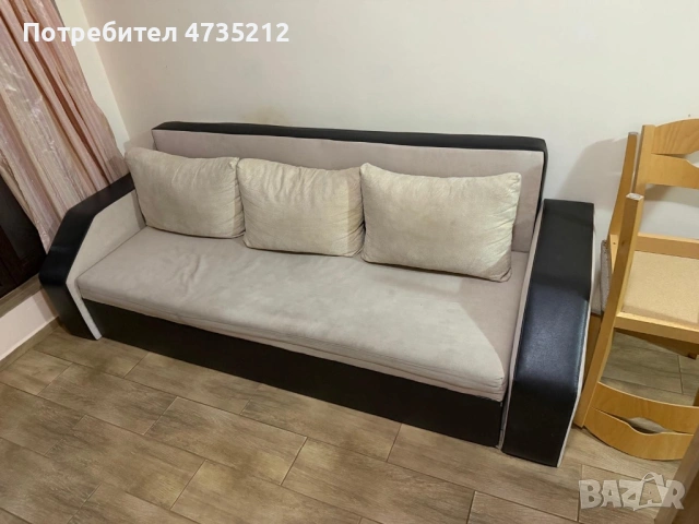 3-местен разтегателен диван, снимка 3 - Дивани и мека мебел - 53446943