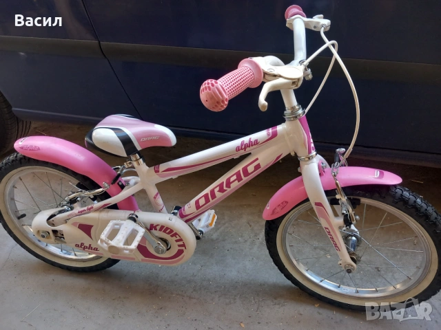 Детски алуминиев велосипед Драг Алфа 16 цола, отличен