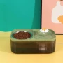 Фонтан за котки с купа за храна 2в1 LY-429-Green USB Поилка и хранилка за животни диспенсър за вода, снимка 5