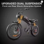 ТОП ЦЕНА! Електрически велосипед Fat Bike Два Мотора 3000W 55V 23Ah, снимка 4